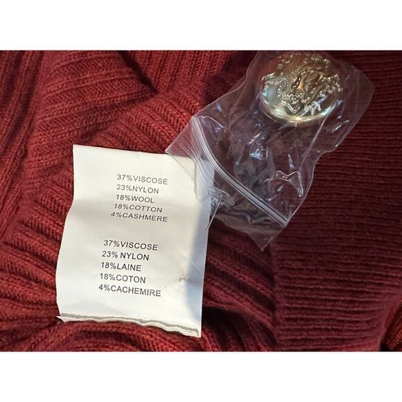 Ramy Brook Nina Oversized Cardigan Sweater - Red Size XL - NWOT Designer Knits - Picture 5 of 9